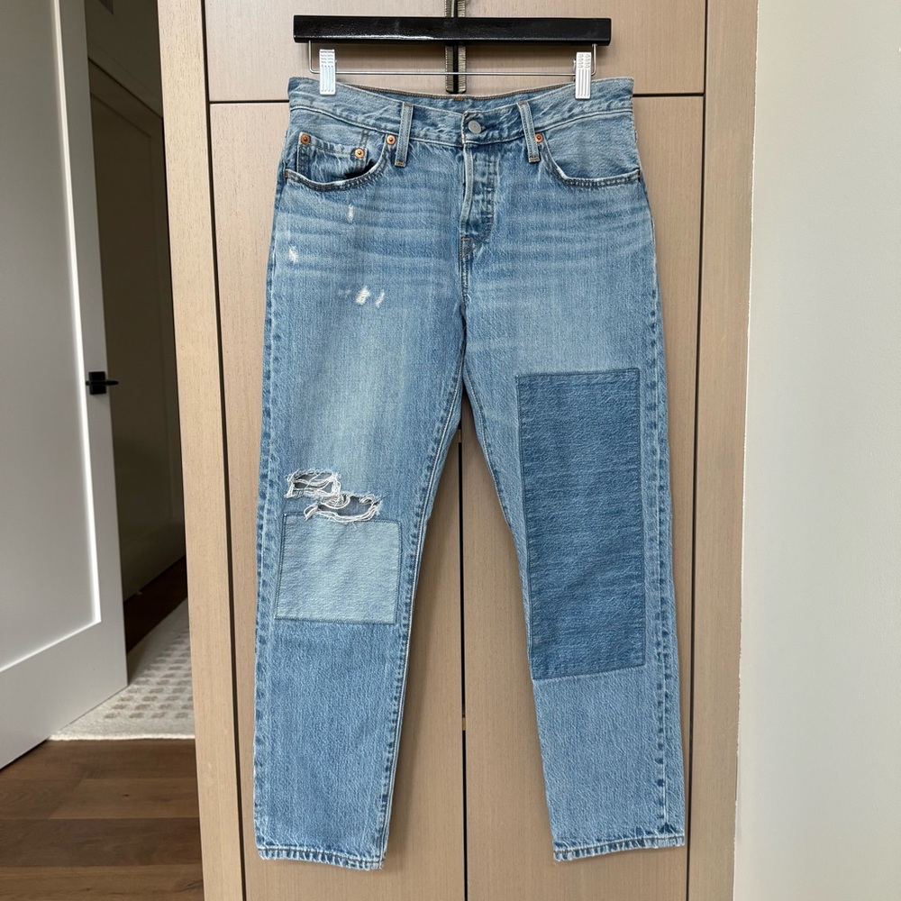 Levi's 501 CT Patch Blue Denim Jeans, 27